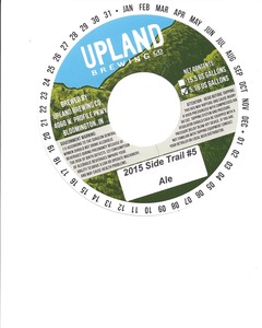 Upland Brewing Company 2015 Side Trail #5