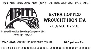 Abita Extra Hopped Wrought Iron IPA November 2014