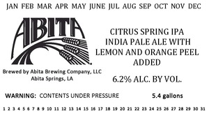 Abita Citrus Spring IPA November 2014