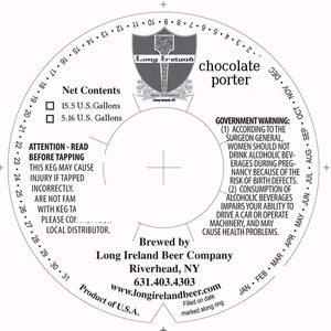 Long Ireland Beer Company Chocolate Porter December 2014