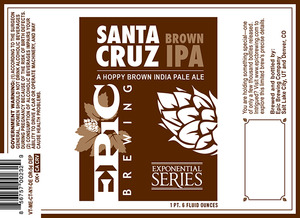 Epic Brewing Company Santa Cruz Brown IPA