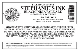 Highland Brewing Co. Stephanie's Ink