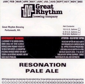 Great Rhythm Resonation Pale Ale