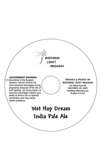 Boothbay Craft Brewery Wet Hop Dream November 2014