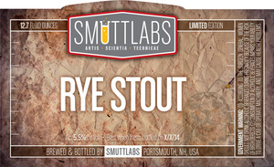 Smuttlabs Rye Stout November 2014