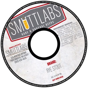 Smuttlabs Rye Stout November 2014