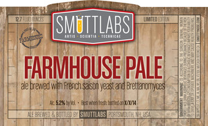 Smuttlabs Farmhouse Pale November 2014