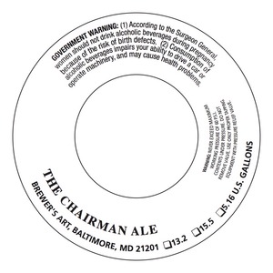 The Brewer's Art The Chairman