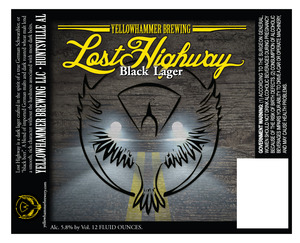 Yellowhammer Brewing Lost Highway November 2014