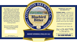 Coniston Brewing Co. Bluebird Bitter November 2014