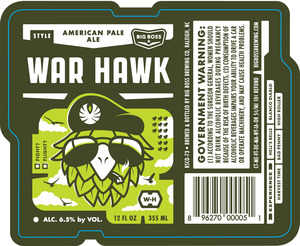 Big Boss Brewing Co War Hawk