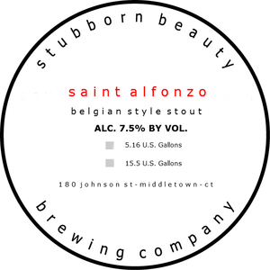 Stubborn Beauty Brewing Company Saint Alfonzo