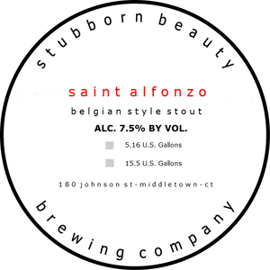 Stubborn Beauty Brewing Company Saint Alfonzo