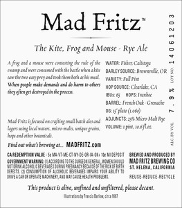 Mad Fritz The Kite, Frog And Mouse November 2014
