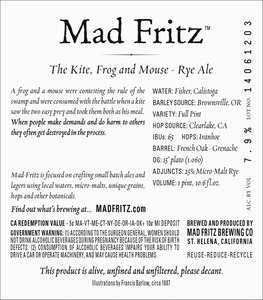 Mad Fritz The Kite, Frog And Mouse