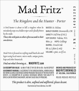 Mad Fritz The Ringdove And The Hunter November 2014
