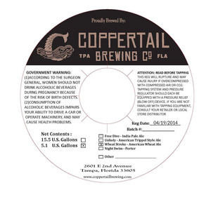 Coppertail Brewing Co Wheat Stroke