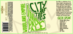 City Of Trees Idaho Pale Ale November 2014
