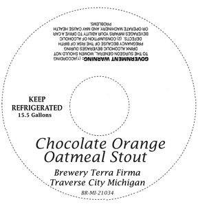 Chocolate Orange Oatmeal Stout November 2014