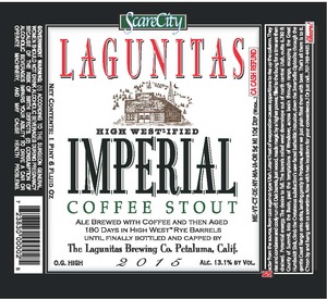 The Lagunitas Brewing Company High West-ified Imperial Stout December 2014