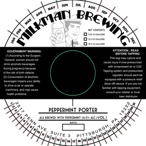 Milkman Brewing Peppermint Porter