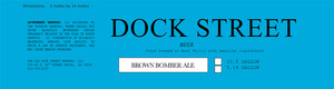 Dock Street Brown Bomber Ale November 2014