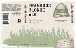 Uncommon Brewers Framboos Blonde Ale
