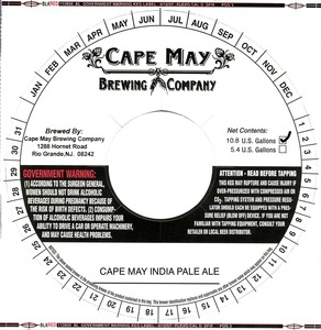 Cape May India Pale Ale December 2014