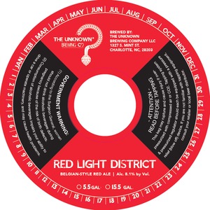 The Unknown Brewing Company Red Light District