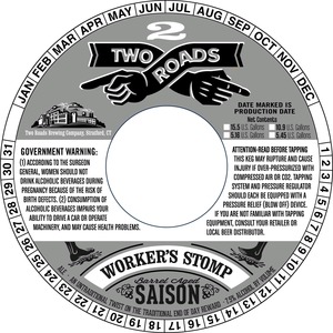 Two Roads Barrel Aged Worker's Stomp November 2014