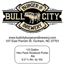 Bull City Burger And Brewery Hen Peck Rowbust Porter