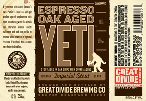 Great Divide Brewing Company Espresso Oak Aged Yeti