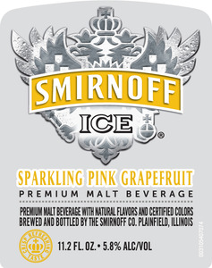 Smirnoff Sparkling Pink Grapefruit November 2014