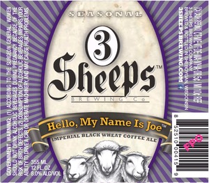 3 Sheeps Brewing Co. Hello, My Name Is Joe December 2014