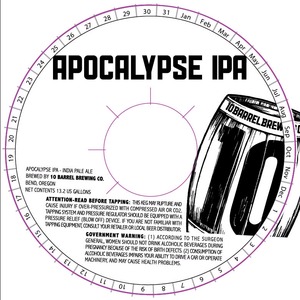 10 Barrel Brewing Co. Apocalypse IPA December 2014