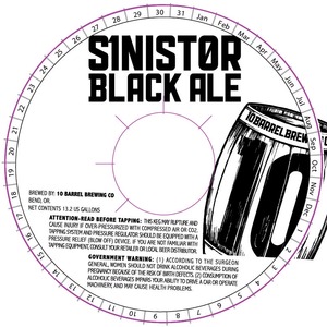 10 Barrel Brewing Co. Sinister December 2014