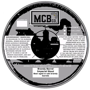 Mcbco Brandy Barrel Imperial Stout December 2014