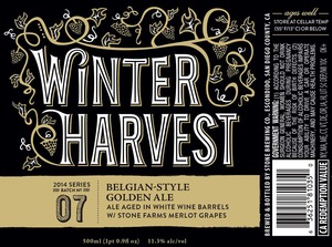 Stone Brewing Co Winter Harvest December 2014