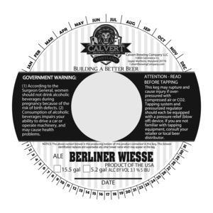 Calvert Brewing Company Berliner Wiesse