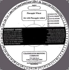 Chandeleur Brewing Company Pineapple Wheat