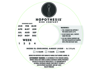Hopothesis Beer Company Odranoel Amber December 2014