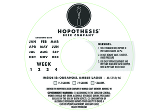 Hopothesis Beer Company Odranoel Amber