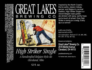 The Greaat Lakes Brewing Co. High Striker Single December 2014