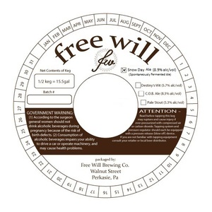Free Will Snow Day Ale
