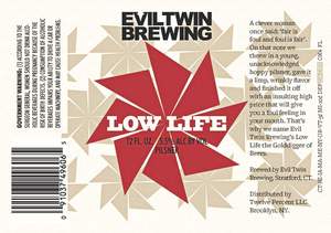 Evil Twin Brewing Low Life