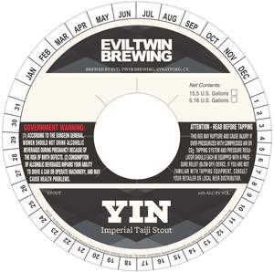 Evil Twin Brewing Yin December 2014