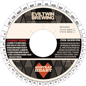Evil Twin Brewing Ash Tray Heart December 2014
