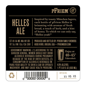 Pfriem Family Brewers Helles