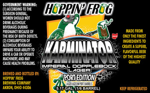 Hoppin' Frog Karminator Dopplebock Port Edition December 2014