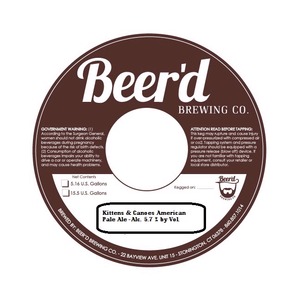 The Beer'd Brewing Co. Kittens & Canoes American Pale Ale